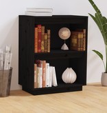 VidaXL Wandkast 60x34x75 cm massief grenenhout zwart