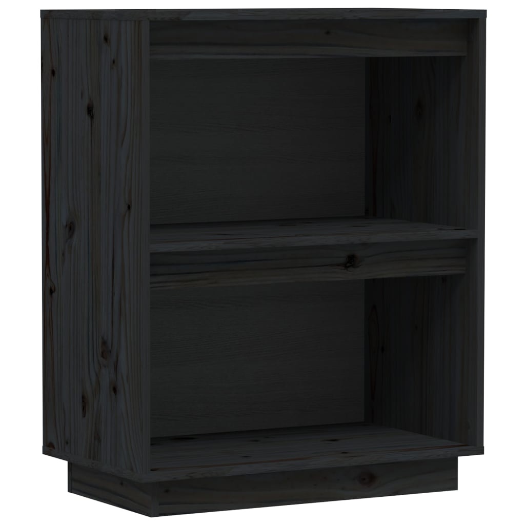 VidaXL Wandkast 60x34x75 cm massief grenenhout zwart