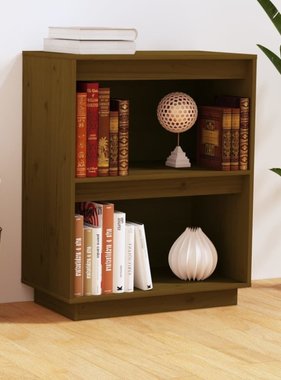 VidaXL Wandkast 60x34x75 cm massief grenenhout honingbruin