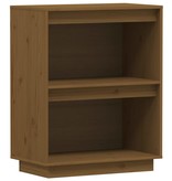 VidaXL Wandkast 60x34x75 cm massief grenenhout honingbruin