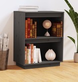 VidaXL Wandkast 60x34x75 cm massief grenenhout grijs