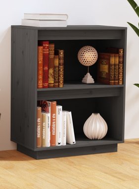 VidaXL Wandkast 60x34x75 cm massief grenenhout grijs