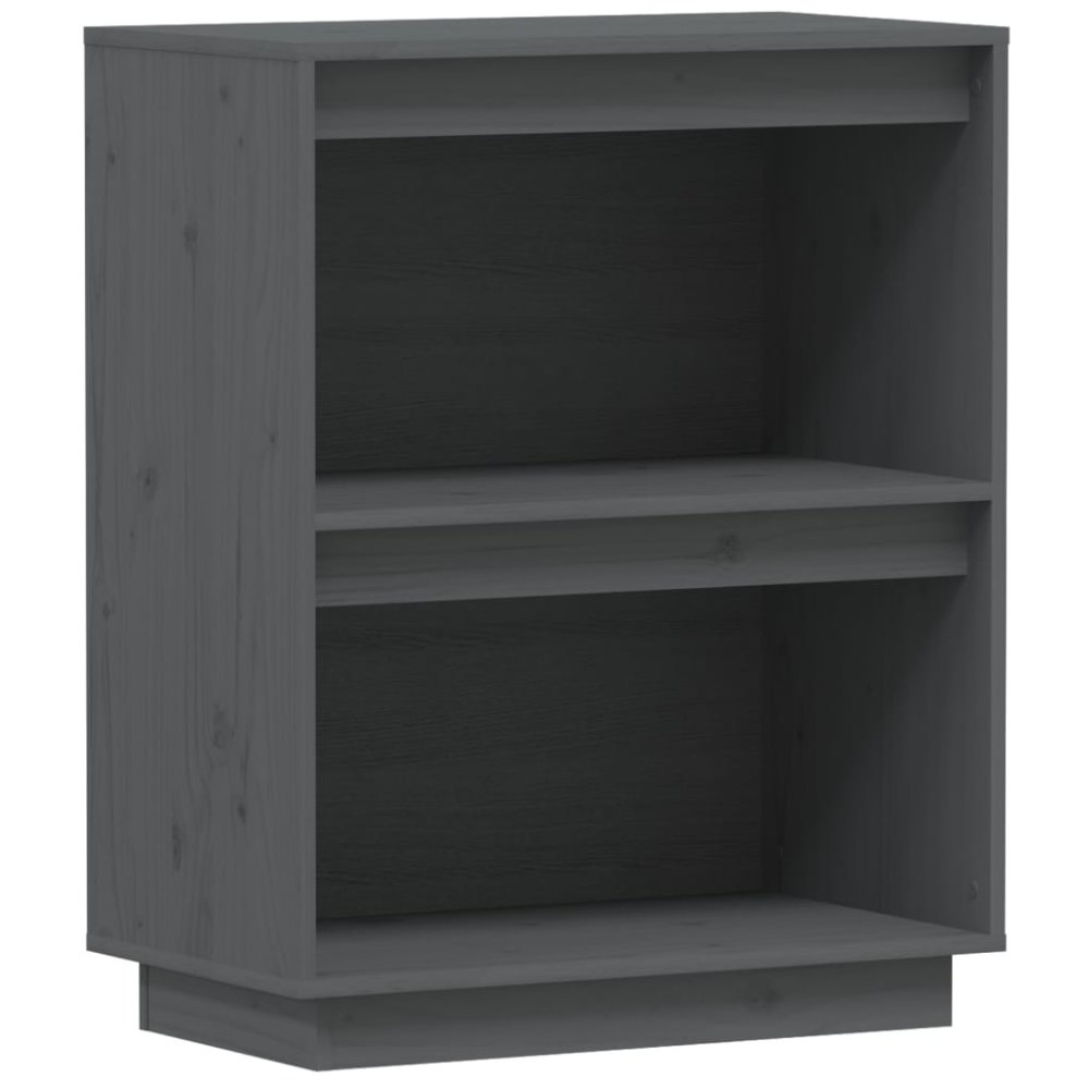 VidaXL Wandkast 60x34x75 cm massief grenenhout grijs