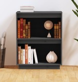 VidaXL Wandkast 60x34x75 cm massief grenenhout grijs