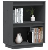 VidaXL Wandkast 60x34x75 cm massief grenenhout grijs