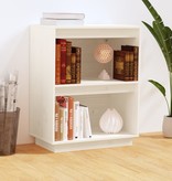 VidaXL Wandkast 60x34x75 cm massief grenenhout wit