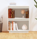 VidaXL Wandkast 60x34x75 cm massief grenenhout wit