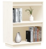 VidaXL Wandkast 60x34x75 cm massief grenenhout wit
