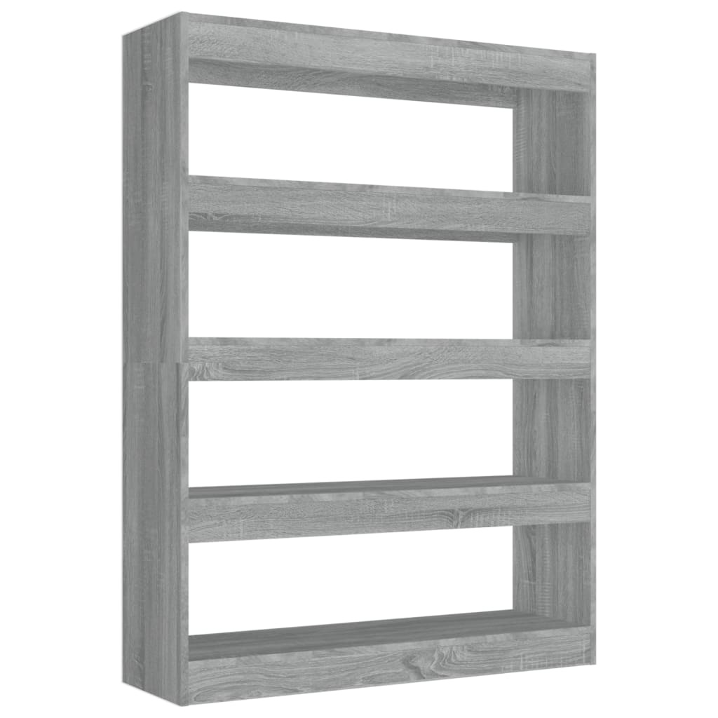 vidaXL Boekenkast/kamerscherm 100x30x135 cm grijs sonoma eikenkleurig