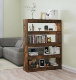 VidaXL Boekenkast/kamerscherm 100x30x135 cm gerookt eikenkleurig