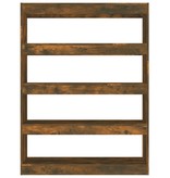 VidaXL Boekenkast/kamerscherm 100x30x135 cm gerookt eikenkleurig