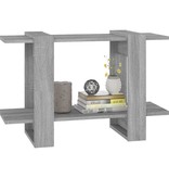 vidaXL Boekenkast/kamerscherm 80x30x51 cm grijs sonoma eikenkleurig