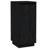 VidaXL Dressoirs 2 st 31,5x34x75 cm massief grenenhout zwart