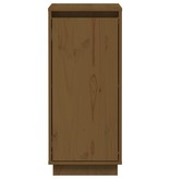 VidaXL Dressoirs 2 st 31,5x34x75 cm massief grenenhout honingbruin