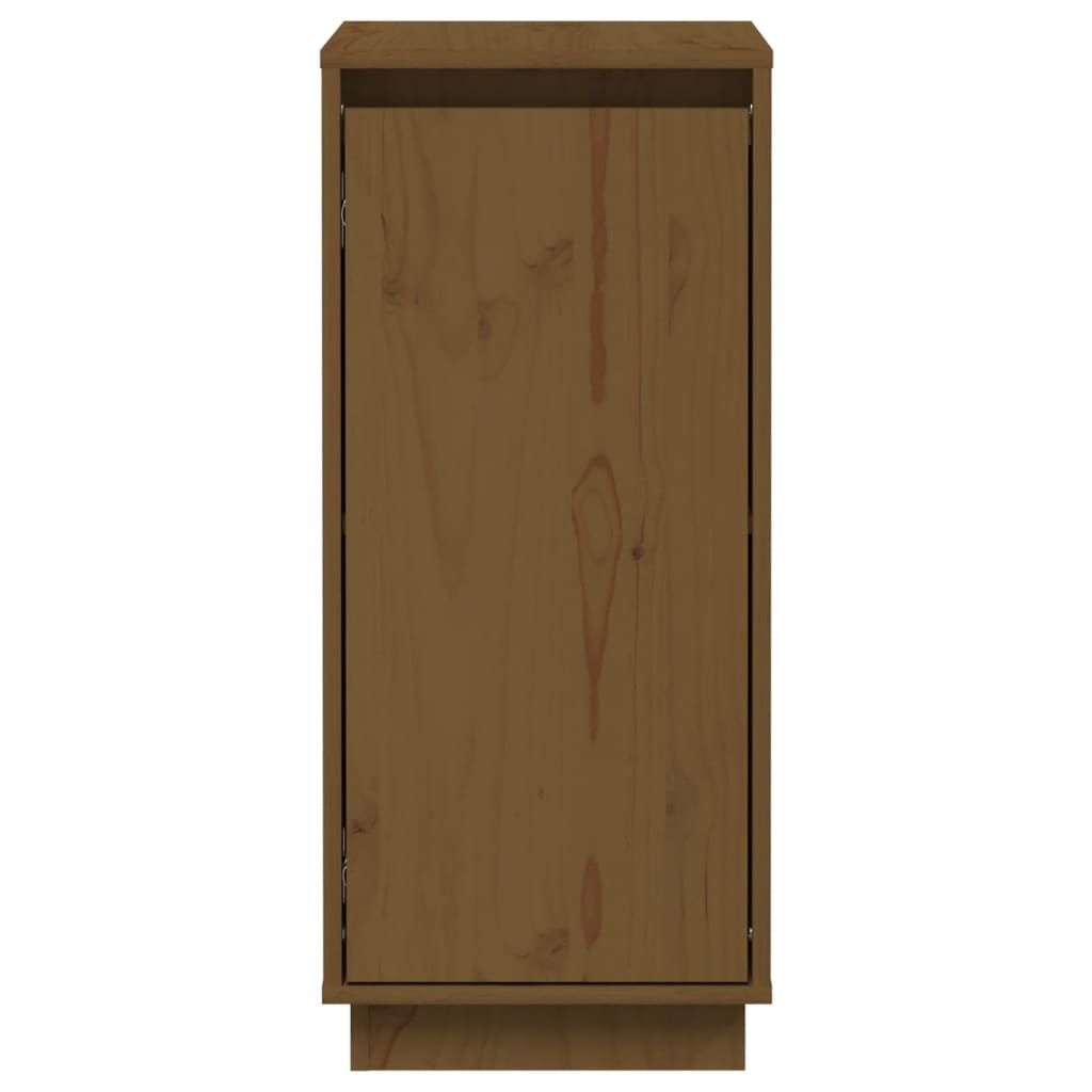 VidaXL Dressoirs 2 st 31,5x34x75 cm massief grenenhout honingbruin