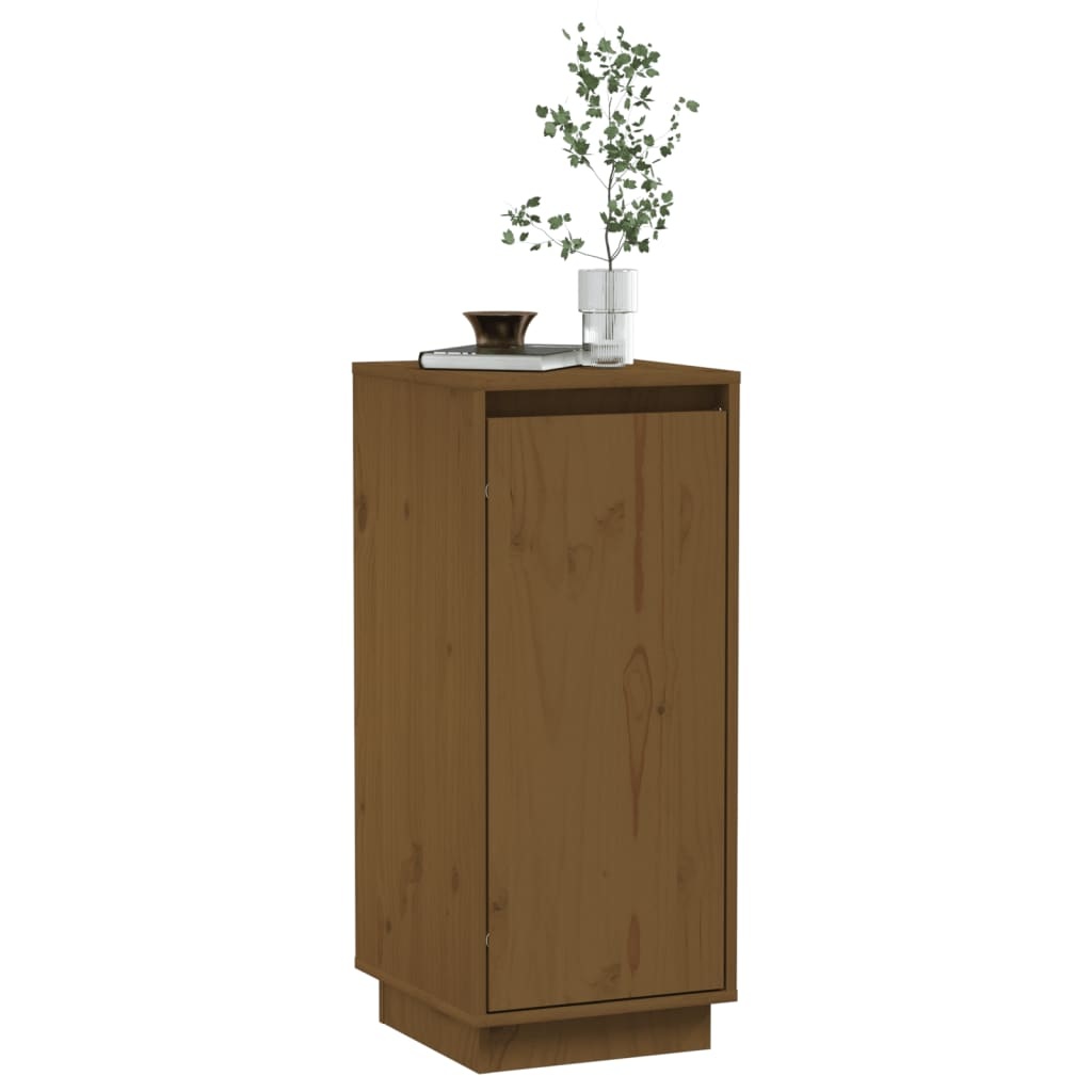 VidaXL Dressoir 31,5x34x75 cm massief grenenhout honingbruin