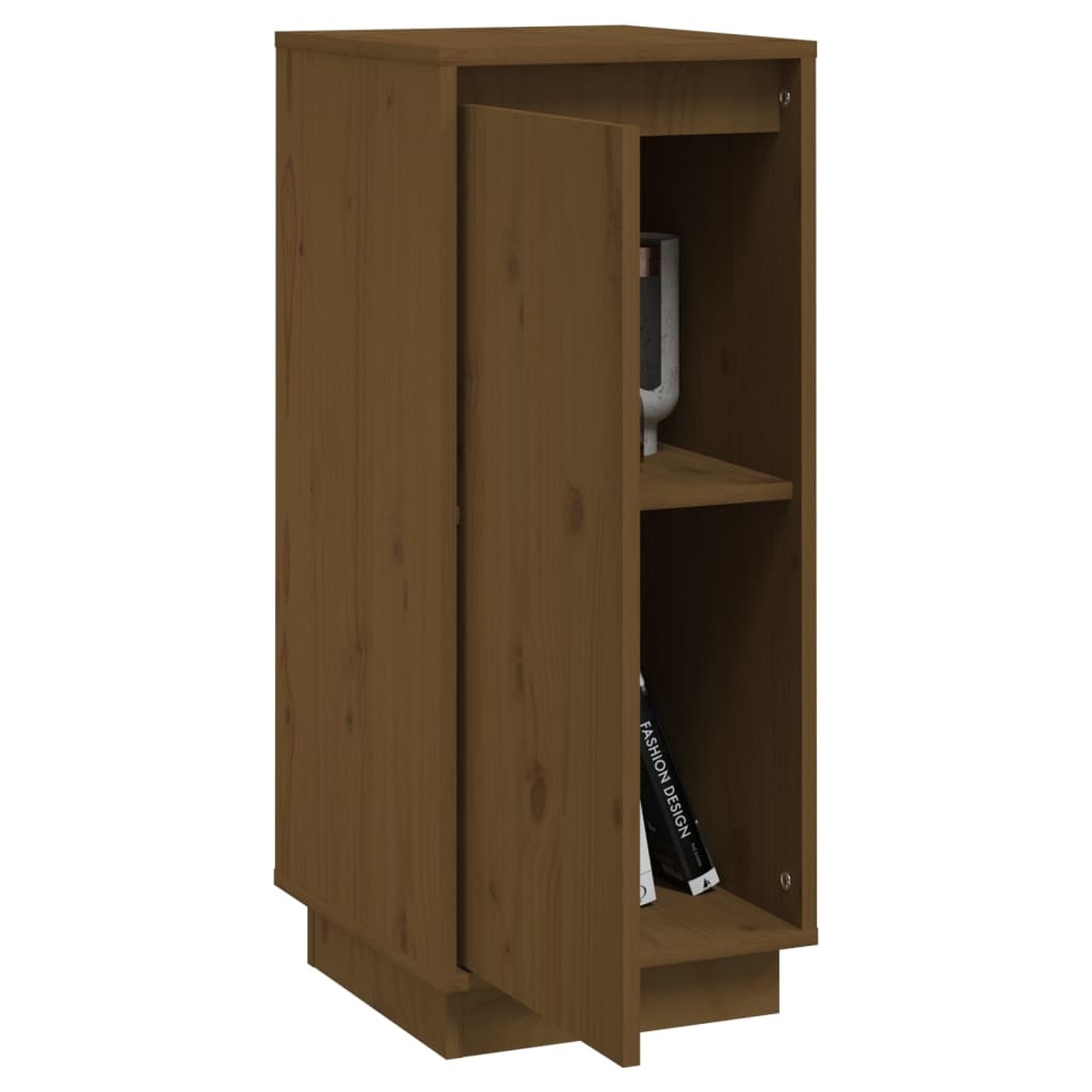 VidaXL Dressoir 31,5x34x75 cm massief grenenhout honingbruin