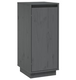 VidaXL Dressoirs 2 st 31,5x34x75 cm massief grenenhout grijs
