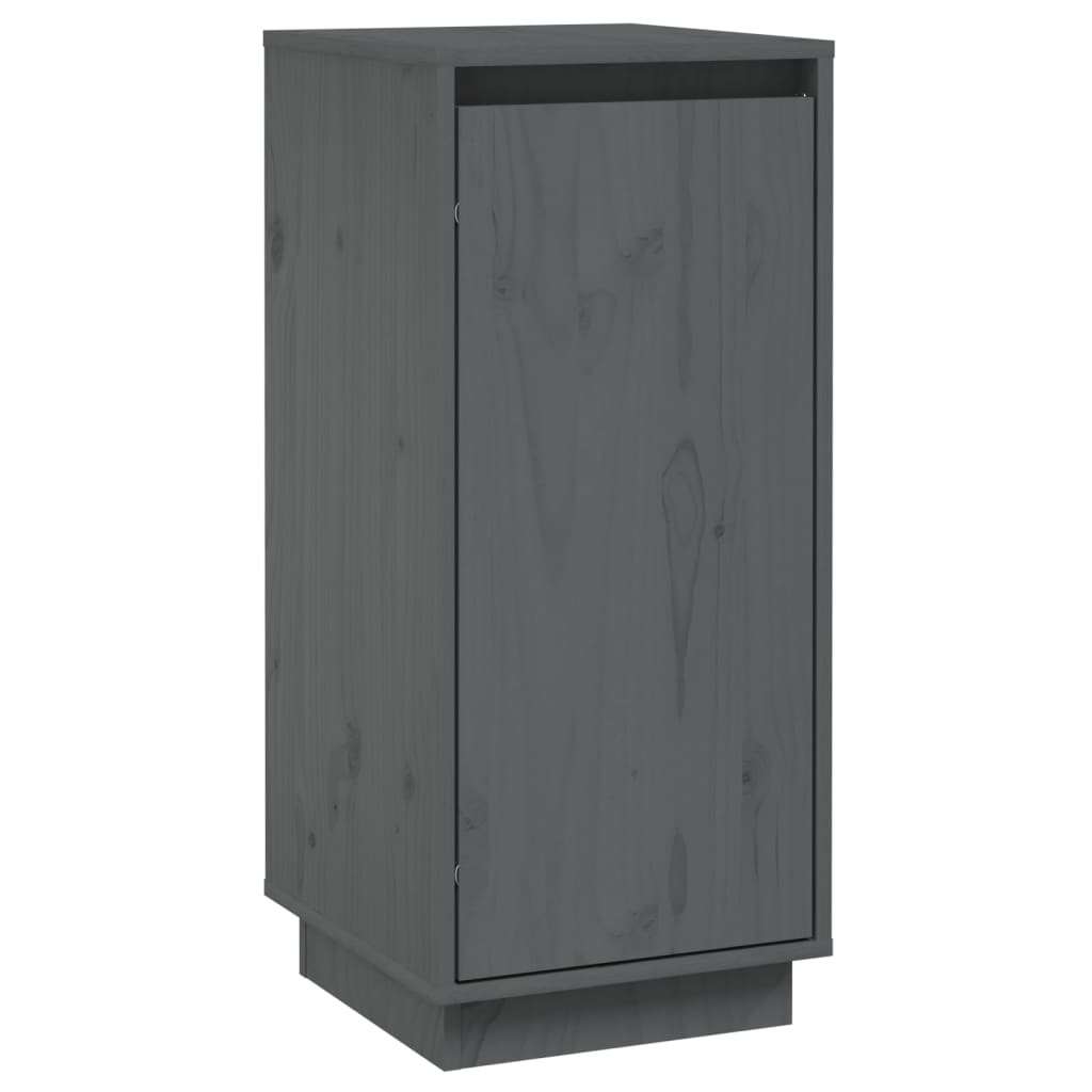 VidaXL Dressoirs 2 st 31,5x34x75 cm massief grenenhout grijs