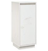 VidaXL Dressoir 31,5x34x75 cm massief grenenhout wit