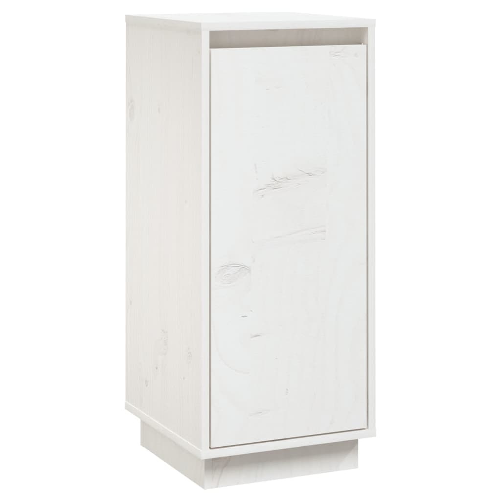 VidaXL Dressoir 31,5x34x75 cm massief grenenhout wit