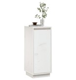 VidaXL Dressoir 31,5x34x75 cm massief grenenhout wit