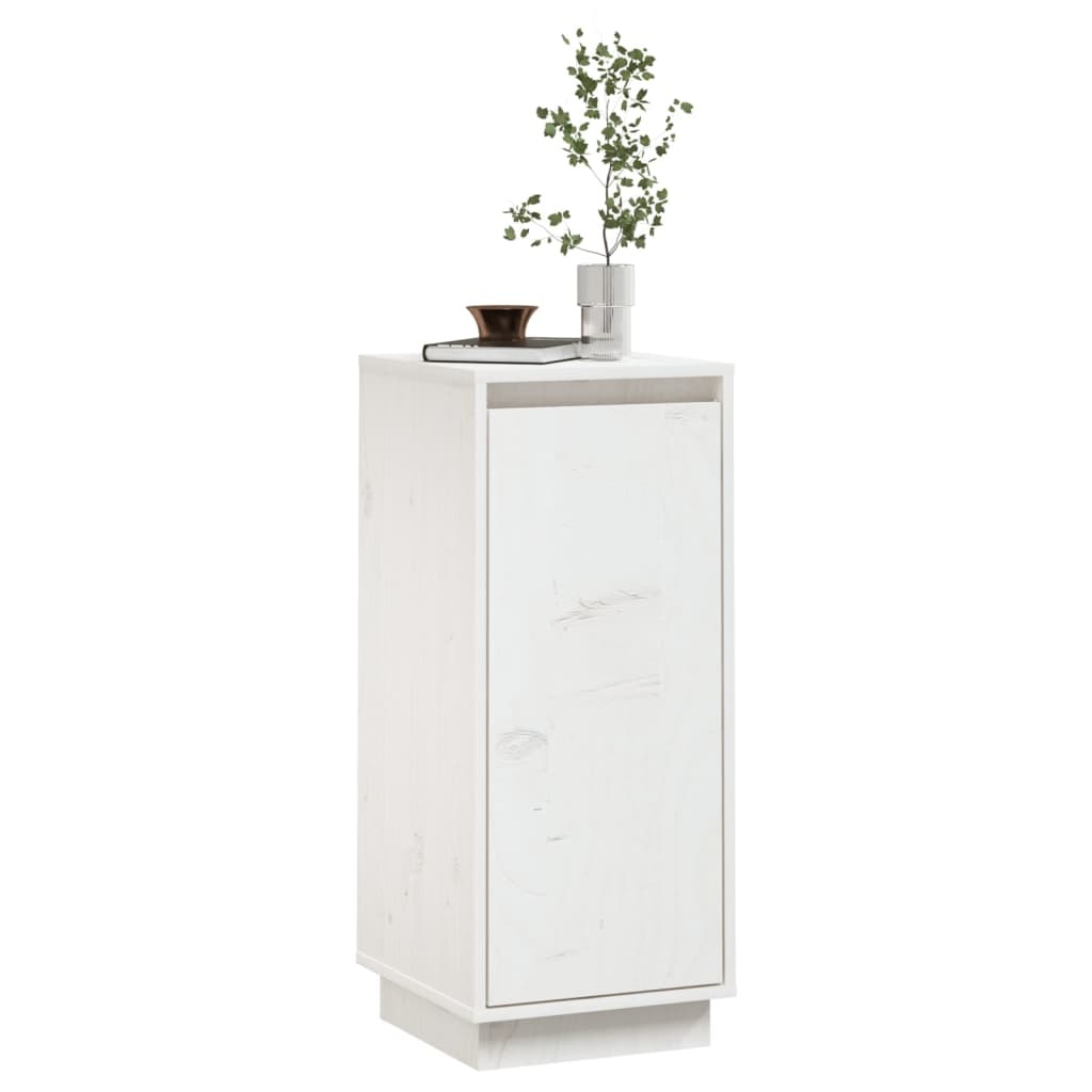 VidaXL Dressoir 31,5x34x75 cm massief grenenhout wit