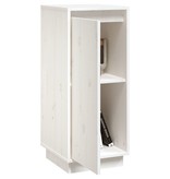 VidaXL Dressoir 31,5x34x75 cm massief grenenhout wit