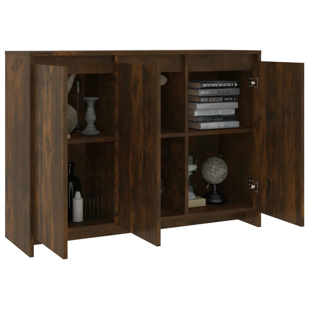 VidaXL Dressoir 102x33x75 cm spaanplaat gerookt eikenkleurig