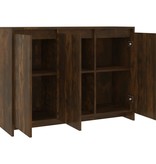 VidaXL Dressoir 102x33x75 cm spaanplaat gerookt eikenkleurig