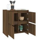VidaXL Dressoir 70x41x75 cm spaanplaat bruineikenkleurig