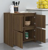 VidaXL Dressoir 70x41x75 cm spaanplaat bruineikenkleurig