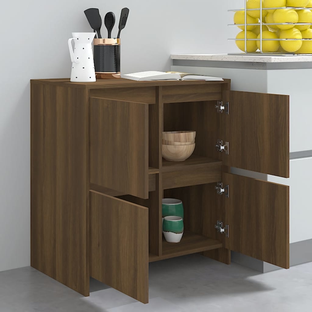 VidaXL Dressoir 70x41x75 cm spaanplaat bruineikenkleurig