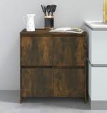 VidaXL Dressoir 70x41x75 cm spaanplaat gerookt eikenkleurig