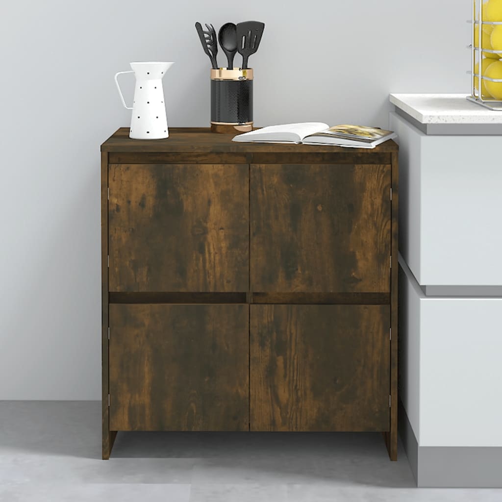 VidaXL Dressoir 70x41x75 cm spaanplaat gerookt eikenkleurig