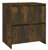VidaXL Dressoir 70x41x75 cm spaanplaat gerookt eikenkleurig