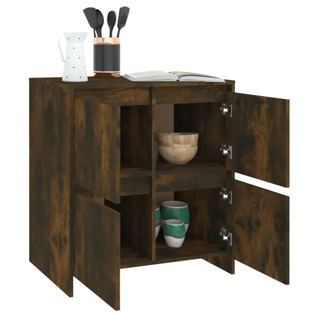 VidaXL Dressoir 70x41x75 cm spaanplaat gerookt eikenkleurig