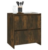 VidaXL Dressoir 70x41x75 cm spaanplaat gerookt eikenkleurig