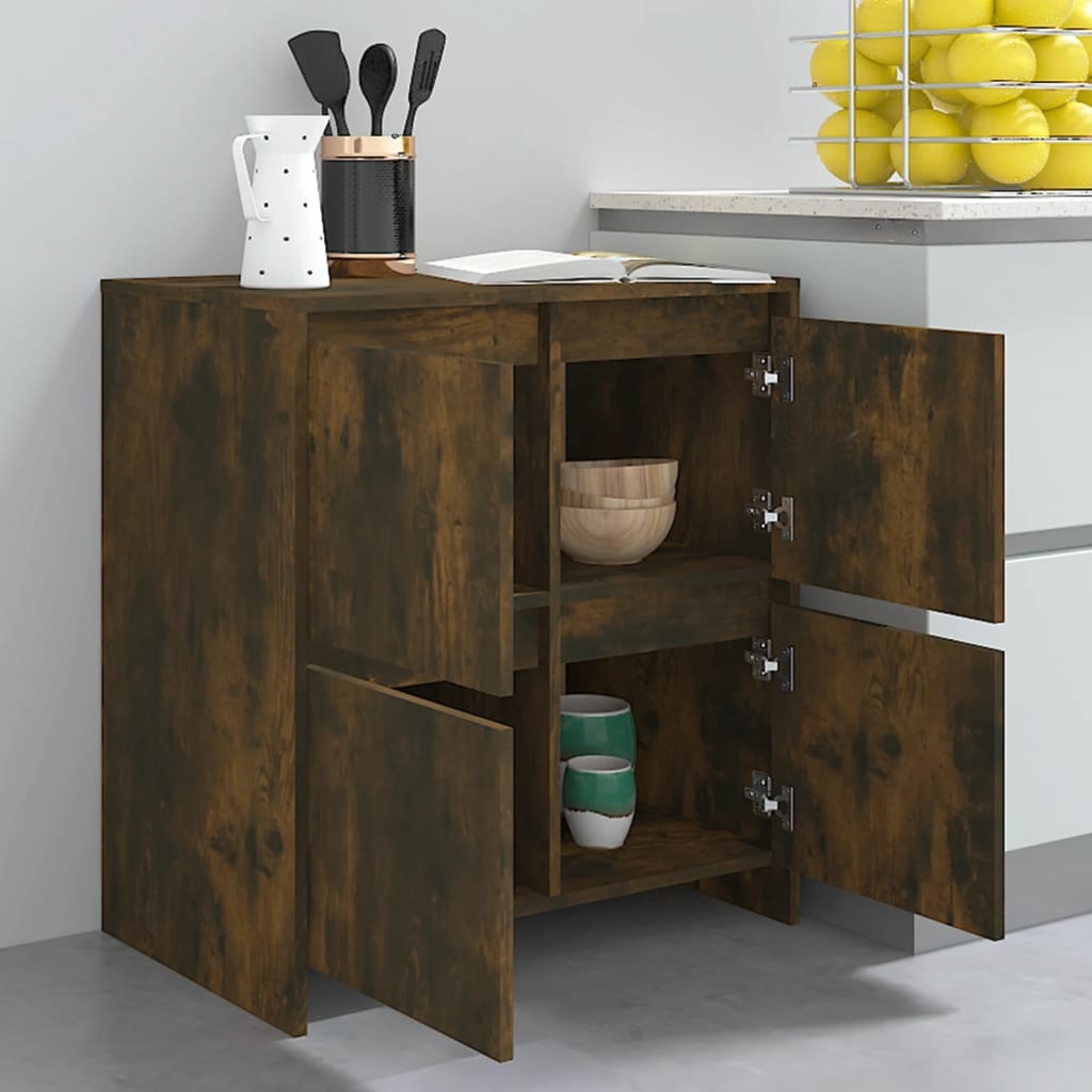 VidaXL Dressoir 70x41x75 cm spaanplaat gerookt eikenkleurig