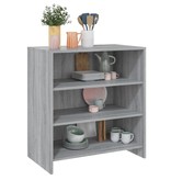 VidaXL Dressoir 70x40,5x75 cm spaanplaat grijs sonoma eikenkleurig
