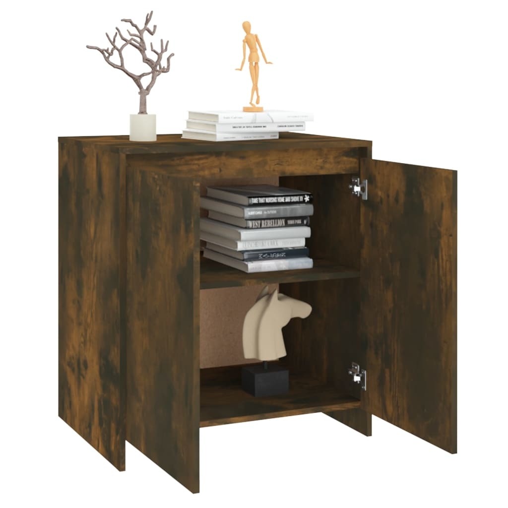 VidaXL Dressoir 70x40x73,5 cm spaanplaat gerookt eikenkleurig