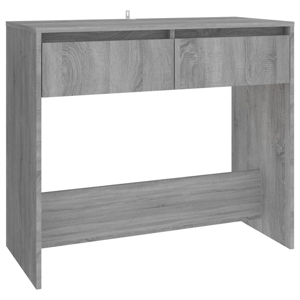 vidaXL Wandtafel 89x41x76,5 cm staal grijs sonoma eikenkleurig