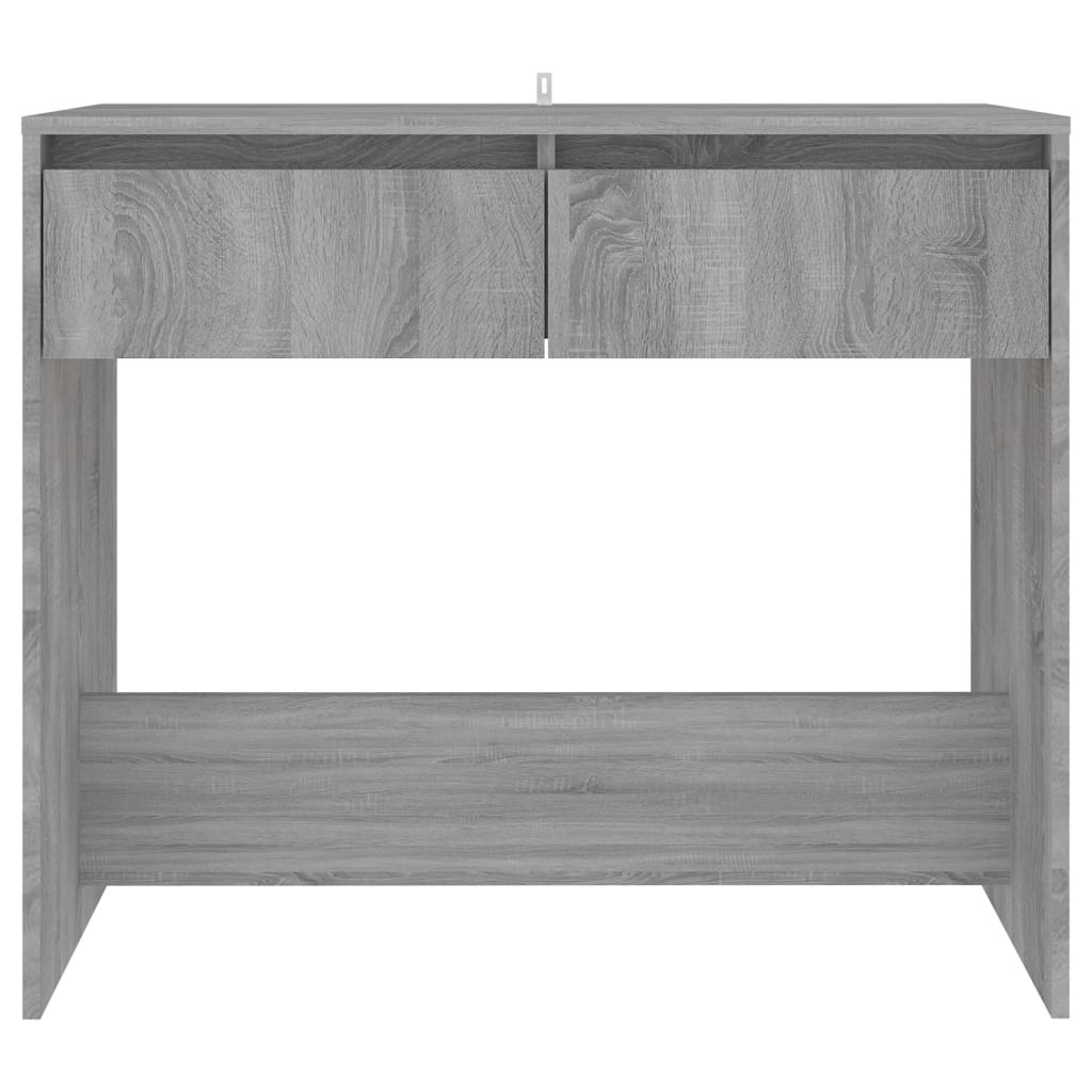 VidaXL Wandtafel 89x41x76,5 cm staal grijs sonoma eikenkleurig