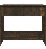 VidaXL Wandtafel 89x41x76,5 cm staal gerook eikenkleurig