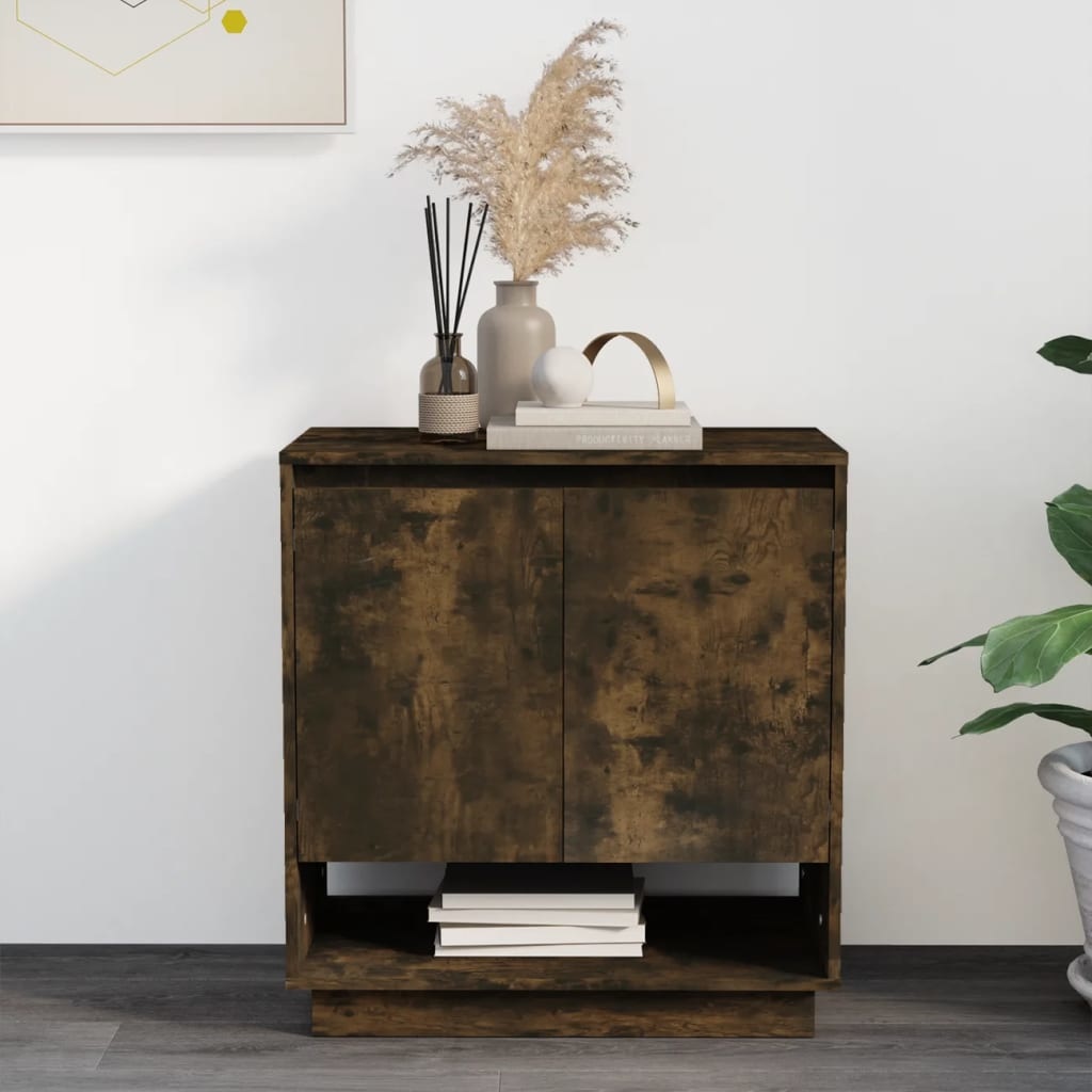 VidaXL Dressoir 70x41x75 cm spaanplaat gerookt eikenkleurig