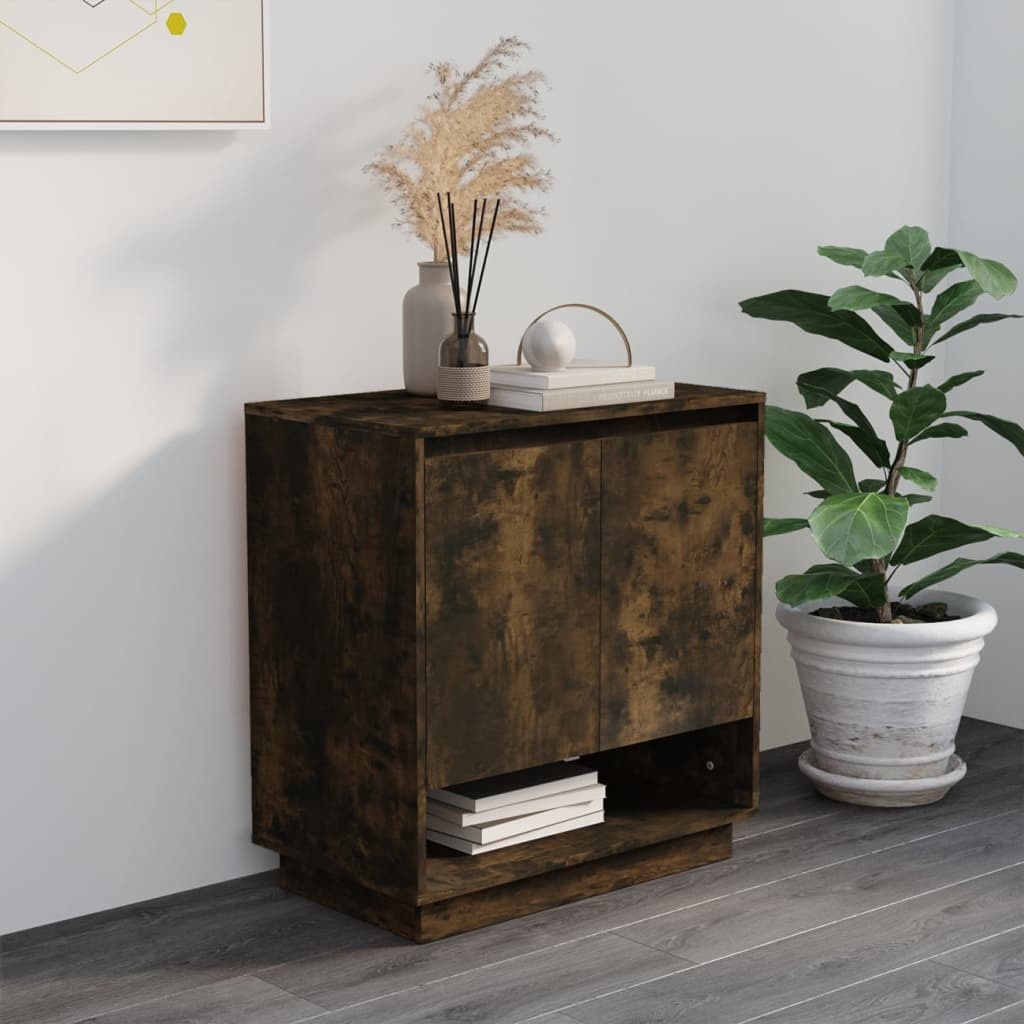 VidaXL Dressoir 70x41x75 cm spaanplaat gerookt eikenkleurig
