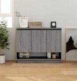 VidaXL Dressoir 97x31x75 cm spaanplaat grijs sonoma eikenkleurig