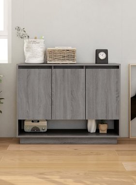 VidaXL Dressoir 97x31x75 cm spaanplaat grijs sonoma eikenkleurig