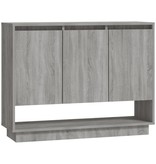 VidaXL Dressoir 97x31x75 cm spaanplaat grijs sonoma eikenkleurig