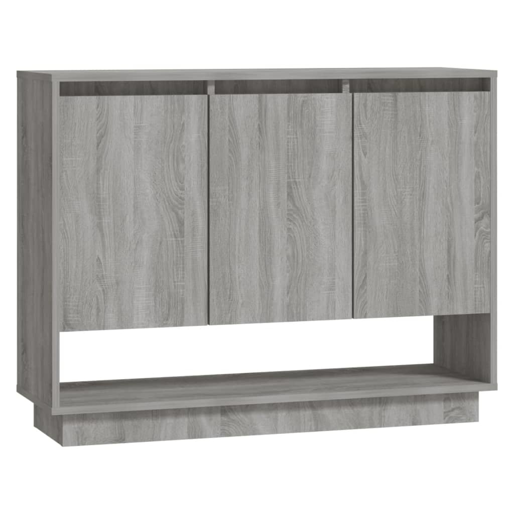 VidaXL Dressoir 97x31x75 cm spaanplaat grijs sonoma eikenkleurig